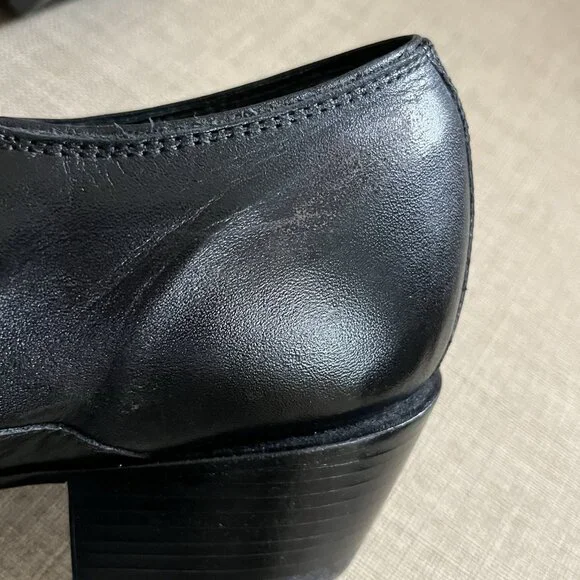 Charlie 1 Horse Black Booties Size 8 (B) Boots Short Leather Western Cowboy - Picture 13 of 16